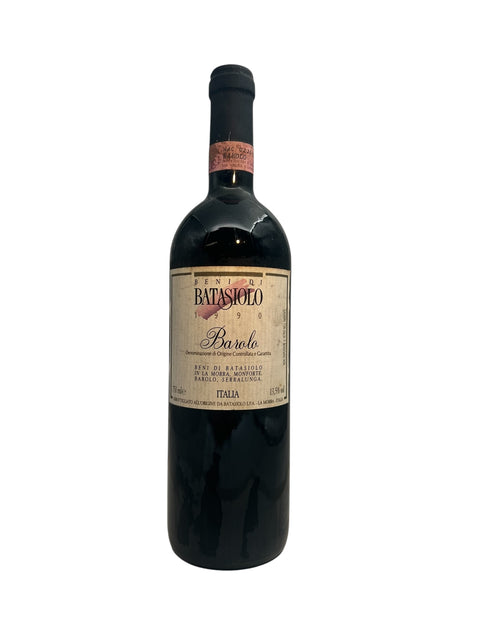 Bottle of Barolo Beni di Batasiolo 1990 red wine