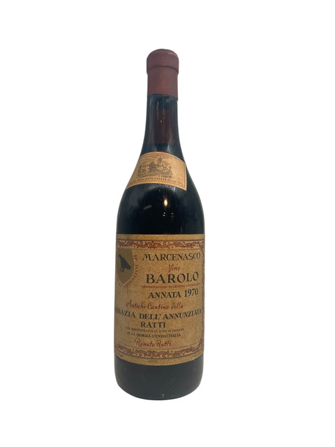 Bottle of Marcenasco Barolo from Renato Ratti vintage 1970