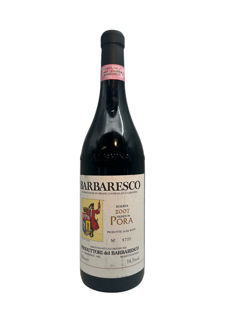 Bottle of Barbaresco vintage 2007 from Produttori del Barbaresco