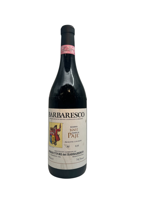 Bottle of Barbaresco 2007 from Produttori del Barbaresco
