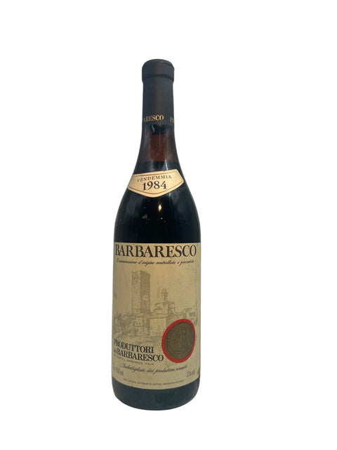 A bottle of Barbaresco 1984 from Produttori del Barbaresco