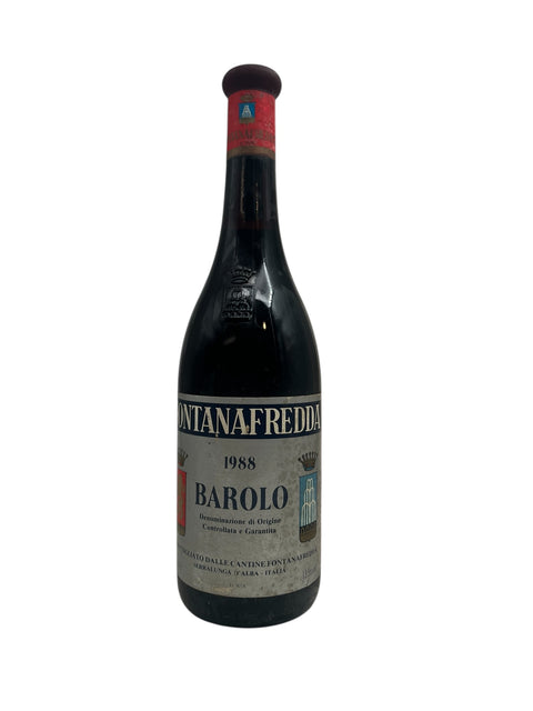 Barolo Fontanafredda 1988 bottle of red wine