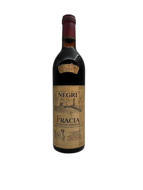 Bottle of Fracia Negri 1966 red wine