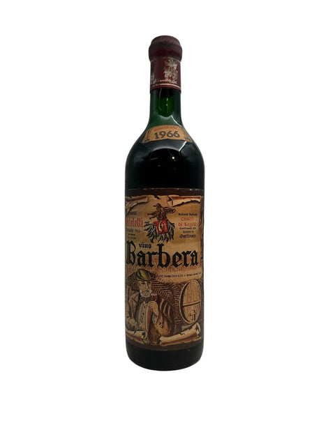 Bottle of Barbera Corneliani 1966 with illustrative label