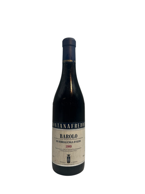 Flaske af Barolo Fontanafredda 1989 rødvin