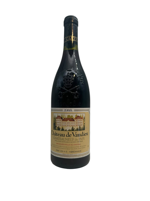 Flaske af Châteauneuf du Pape Château de Vaudieu 1988 rødvin