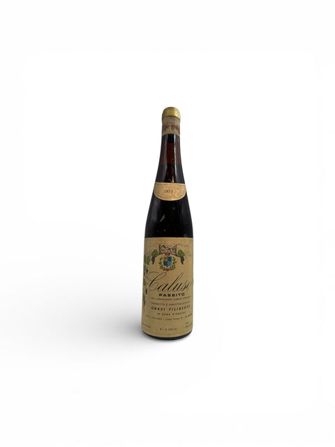 Flaske af Caluso Passito Gnavi Filiberto 1972 dessertvin
