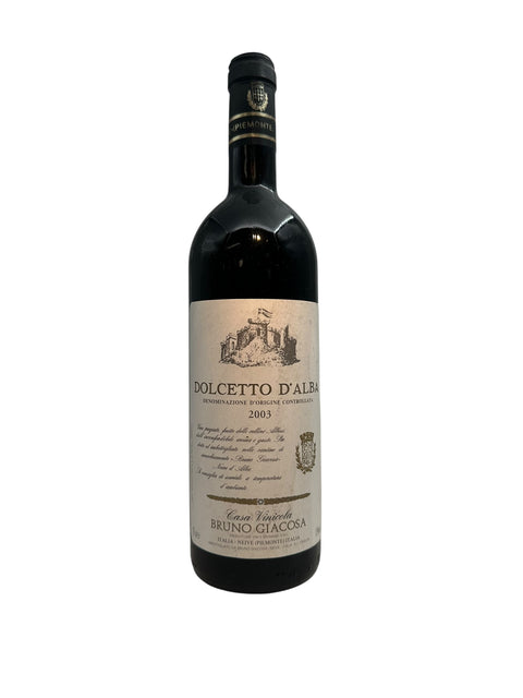 Flaske af Dolcetto d'Alba Bruno Giacosa 2003