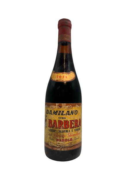 Flaske Barbera Damilano årgang 1971