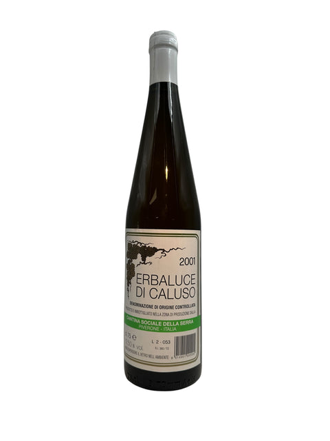 Flaske af Erbaluce di Caluso 2001 fra Cantina Sociale della Serra
