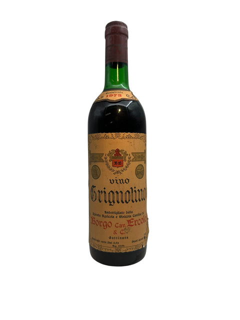 Grignolino rødvin fra Borgo Cav Ercole 1962 flaske