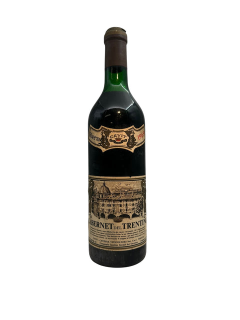 Flaske Cabernet del Trentino Cavit 1967 rødvin