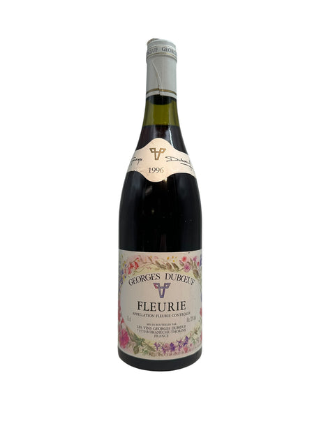 Bottle of Fleurie Georges Duboeuf 1996 red wine