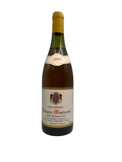 Puligny-Montrachet vitt vin från Dubois årgång 1990