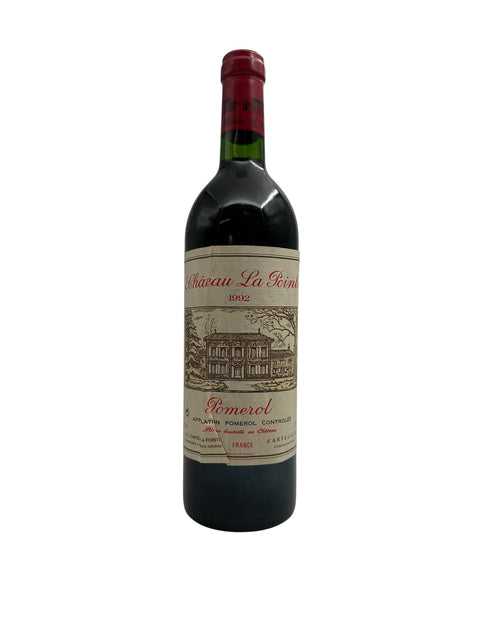 Bottle of Château La Pointe 1992 Pomerol red wine