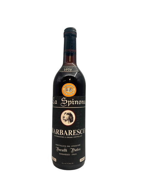 Flaska Barbaresco La Spinona årgång 1976