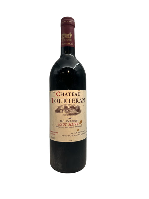 Bottle of Haut Médoc Chateau Tourteran 1996 red wine