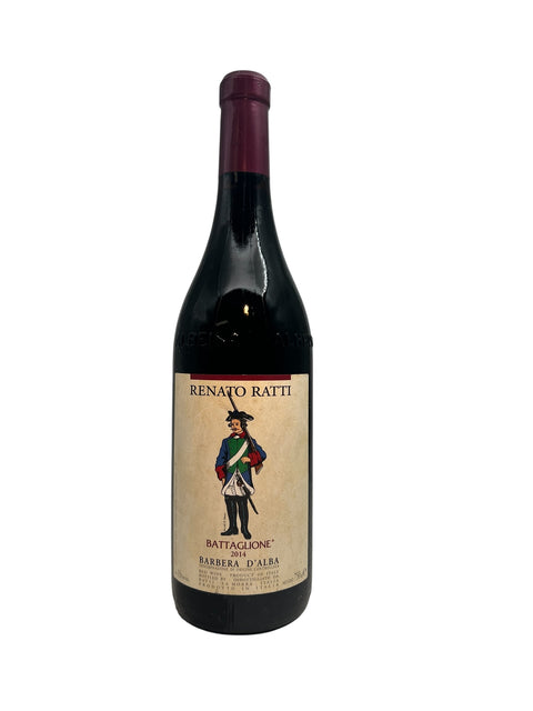 Bottle of Battaglione Renato Ratti 2014 Barbera d'Alba red wine