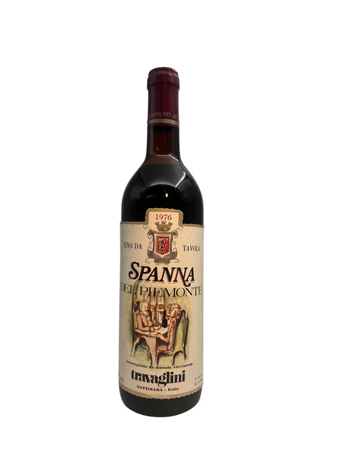 Bottle of Spanna Travaglini 1976 red wine from Piedmont