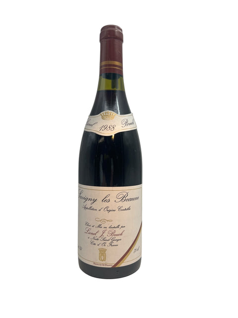 Flasche Savigny les Beaune Lionel J Bruck 1988 Rotwein