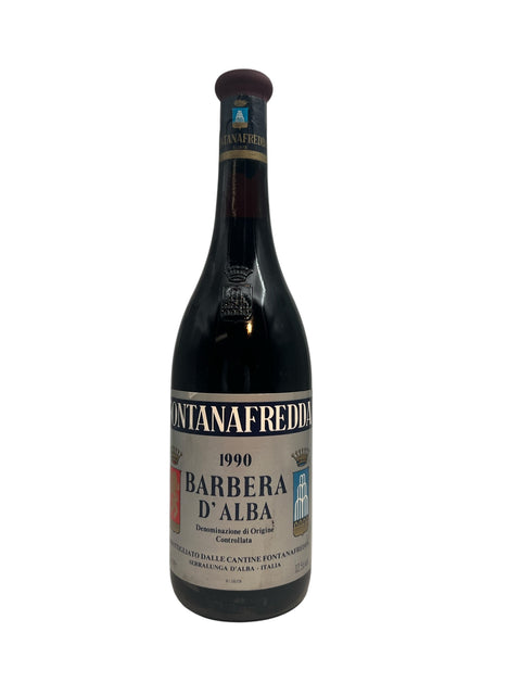 Flasche Rotwein Barbera d'Alba Fontanafredda 1990