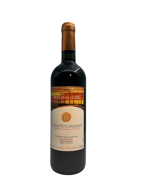 Flasche Rotwein Dolcetto di Dogliani San Romano 2003