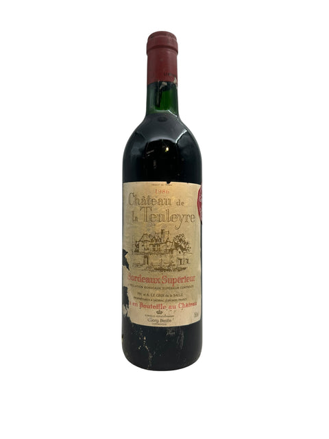 Flasche Château de La Tuileyre Bordeaux Supérieur 1986