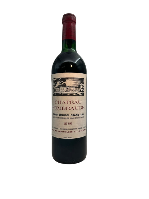 Flasche Rotwein Chateau Fombrauge 1986 Grand Cru