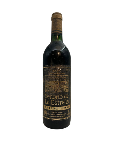Flasche Rotwein Señorio de La Estrella Crianza 1991