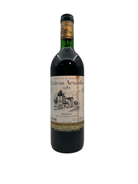 Flaska Château Arauton rött vin 1985