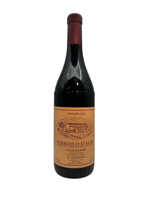 Flaske af Nebbiolo d'Alba M. Marengo 2001