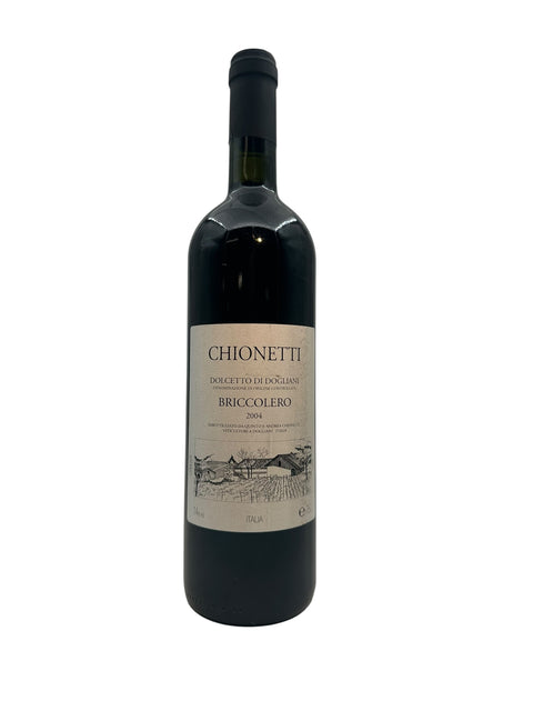 Bouteille de vin rouge Briccolero Chionetti 2004