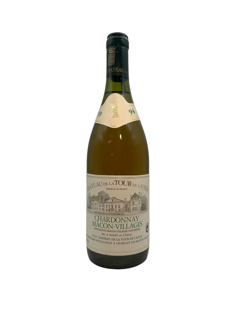 Bottle of Chardonnay Château de la Tour de l'Ange 1994 white wine