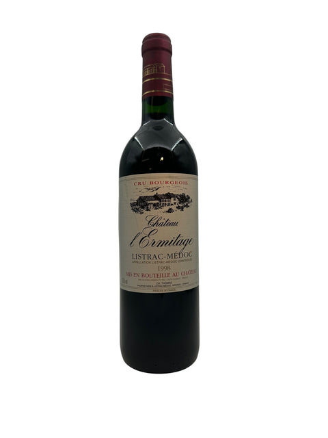 Bottle of Château l'Ermitage 1998 from Listrac-Médoc, Bordeaux
