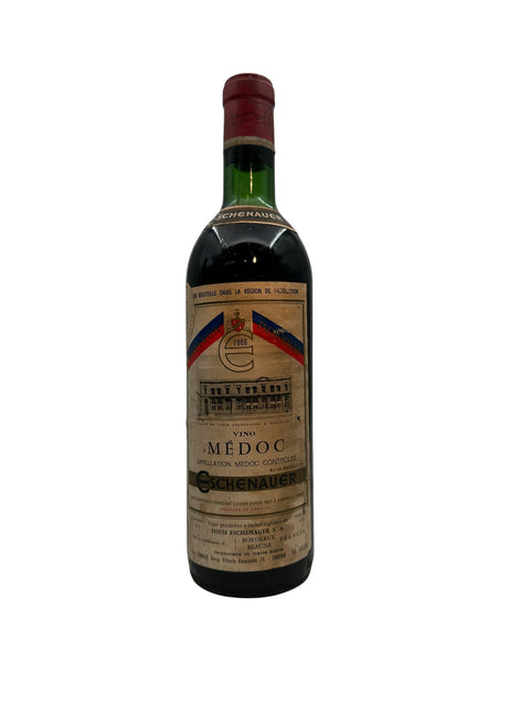 Bouteille de vin rouge Médoc Eschenauer 1966