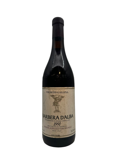 Barbera d'Alba Vigneto Gallina 1991 fra Azienda Agricola San Michele flaske