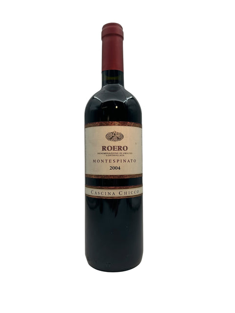 Flaske af Roero Cascina Chicco 2004 rødvin