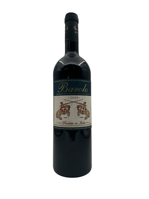 Flaske af Barolo rødvin fra 2008