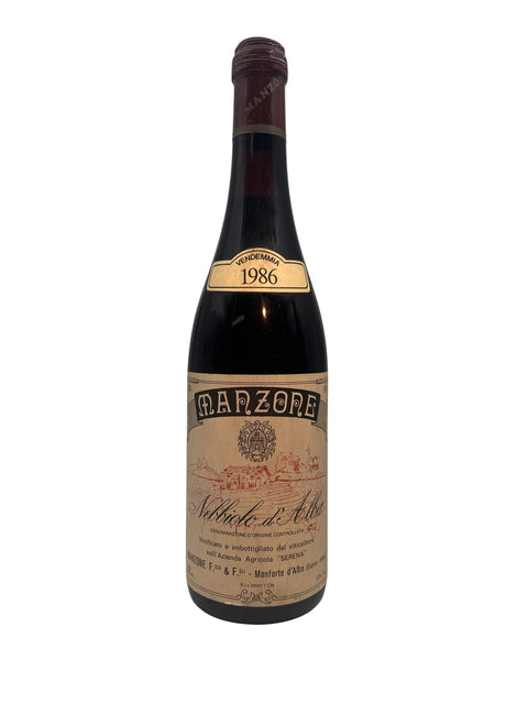 Flaske af Nebbiolo d'Alba Manzone 1986