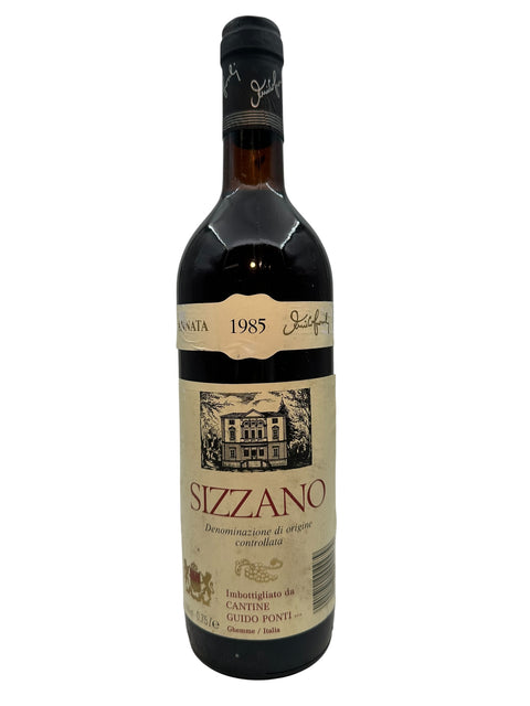 Flaske af Sizzano Cantine Guido Ponti 1985 rødvin