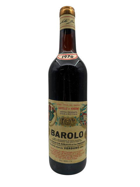 Barolo Castello di Verduno 1970 vinflaske