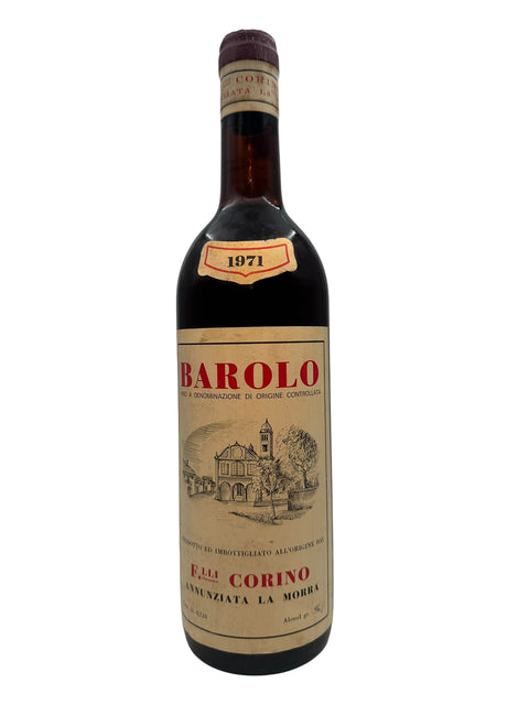 Flaske af Barolo F.lli Corino 1971
