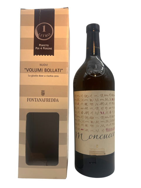 Bottle of Moncucco Fontanafredda 2021 white wine