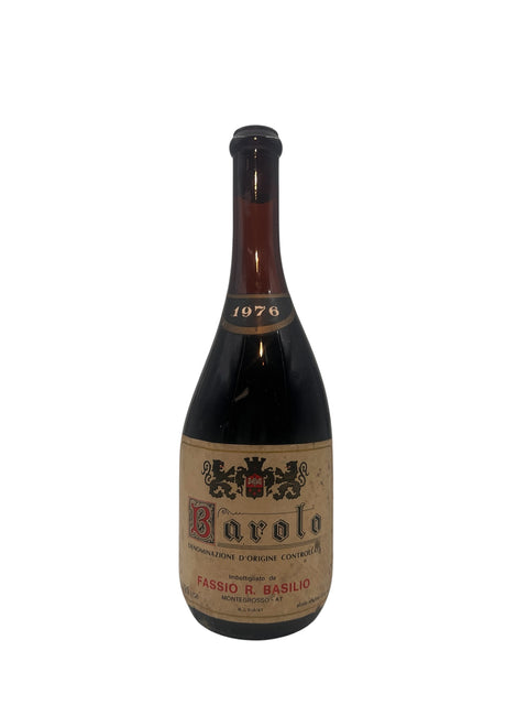 Barolo rött vin från Fassio R. Basilio årgång 1976