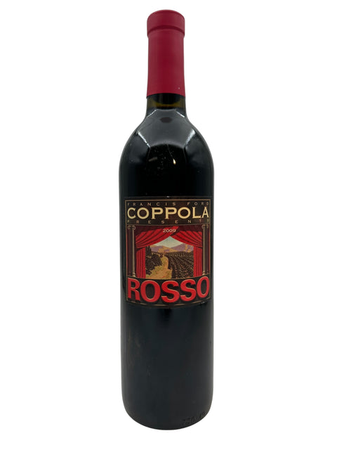 Bottle of Rosso Coppola 2009 red wine
