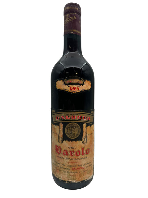 Flaske af Barolo Balocco 1964 rødvin