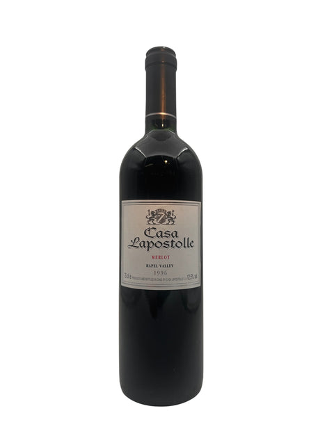 Flasche Merlot Casa Lapostolle 1996 aus Rapel Valley