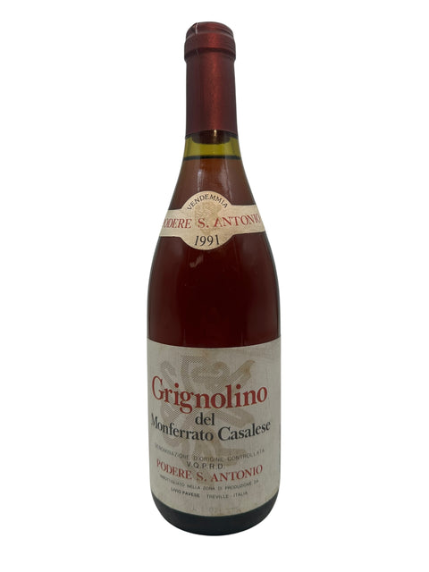 Flasche Grignolino del Monferrato Casalese 1991 von Podere S. Antonio