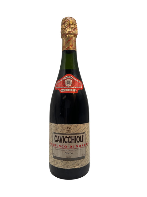 Bottle of Lambrusco di Sorbara Cavicchioli