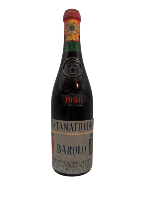 Barolo Fontanafredda 1958 bottle